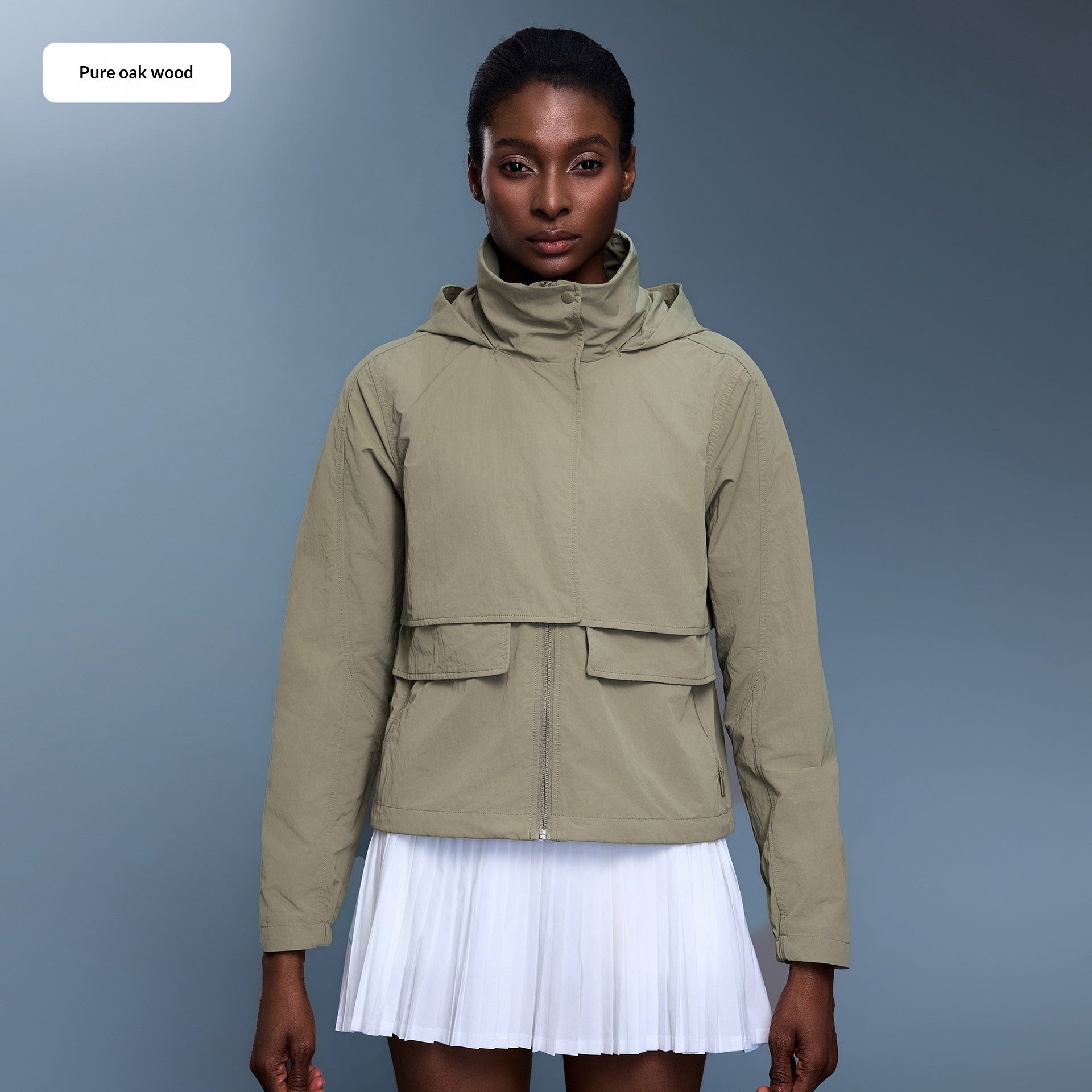 Women's Water-Resistant Stowable Hooded Outdoor Jacket