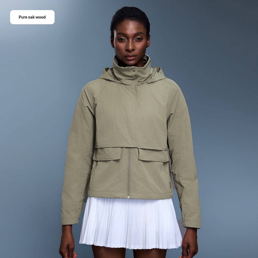Women's Water-Resistant Stowable Hooded Outdoor Jacket
