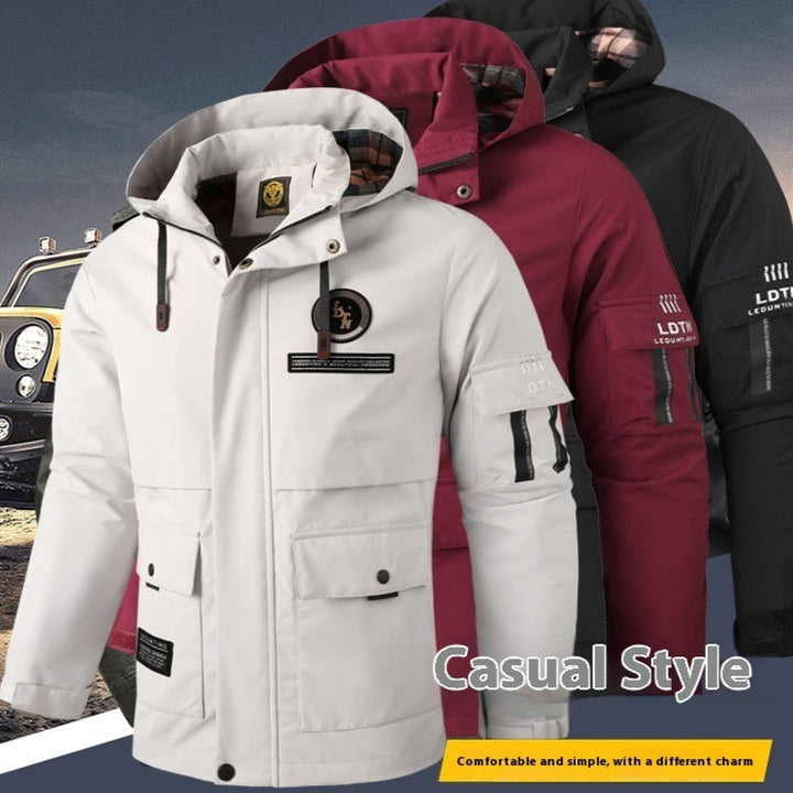 Waterproof Hooded Outdoor Jacket for Travel and Work