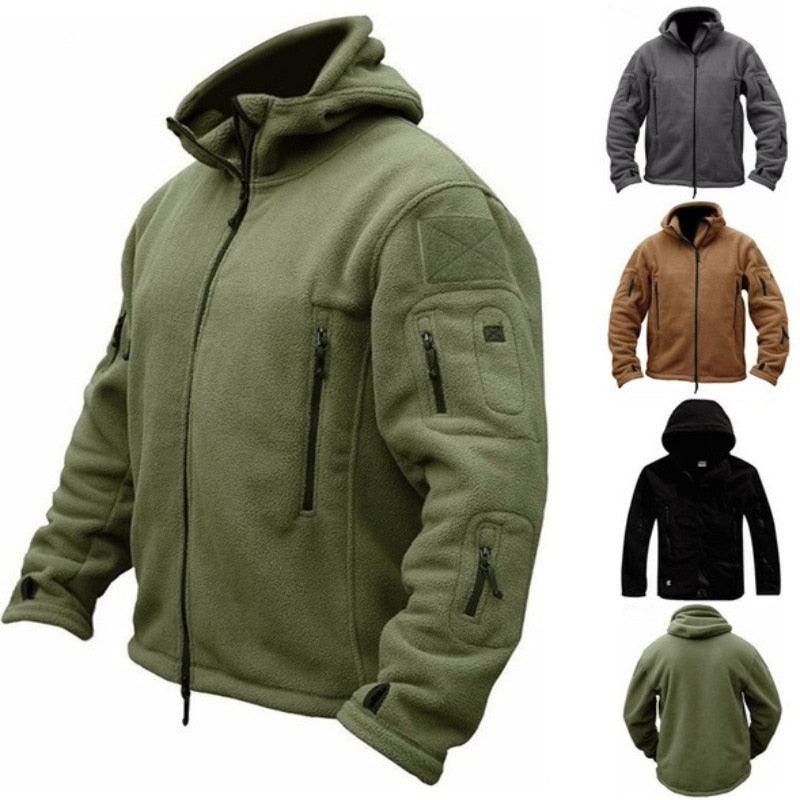 Men's Tactical Multi-Pocket Hooded Hiking Outdoor Jacket